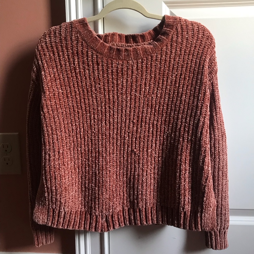 Aerie Blush Chenille Sweater XS